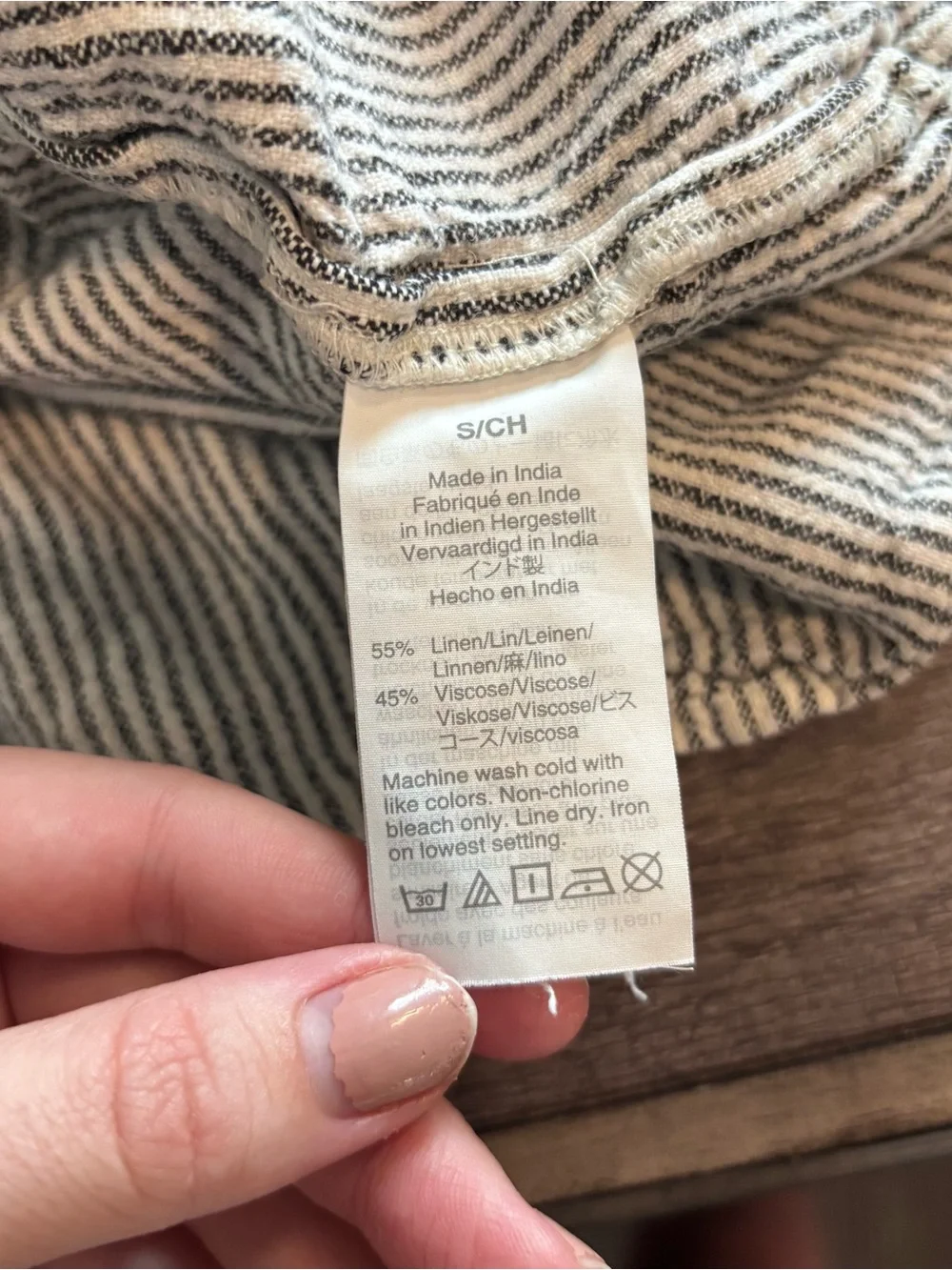 J.Crew Linen Blend Striped Button Front Tank Top Women’s Size Small